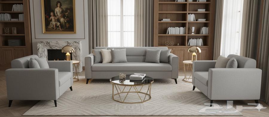 السعر 1100 طقم كنب جديد جاهز 5 قطع ل 11 شخص من يحتاجه يمكنه64576326016771114