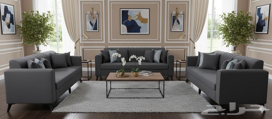 السعر 1100 طقم كنب جديد جاهز 5 قطع ل 11 شخص من يحتاجه يمكنه64574228652291111