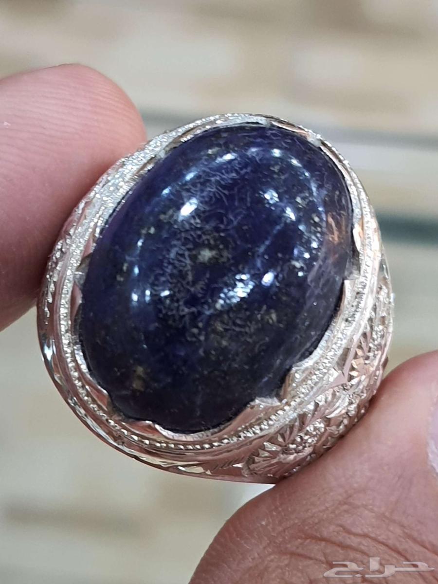 خاتم لازورد افغاني طبيعي64578353690498113