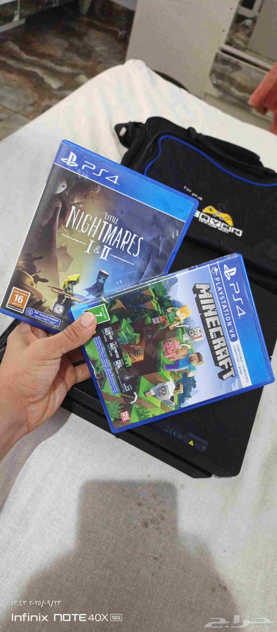 سوني 4 جديد مع يد مع شحانة مع شنطة مع شريطين ماي كرفت واخرى64575070331522113