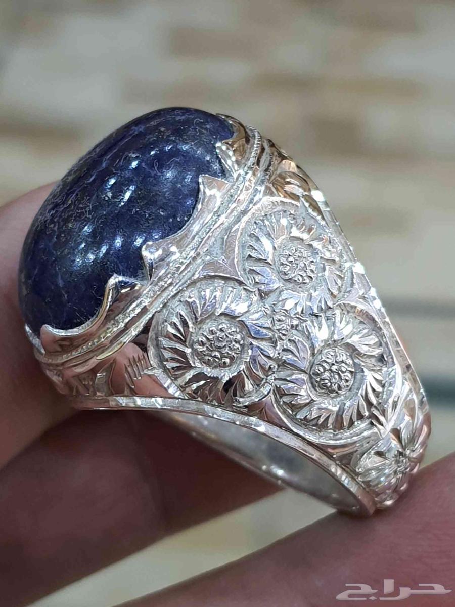 خاتم لازورد افغاني طبيعي64578353690498112