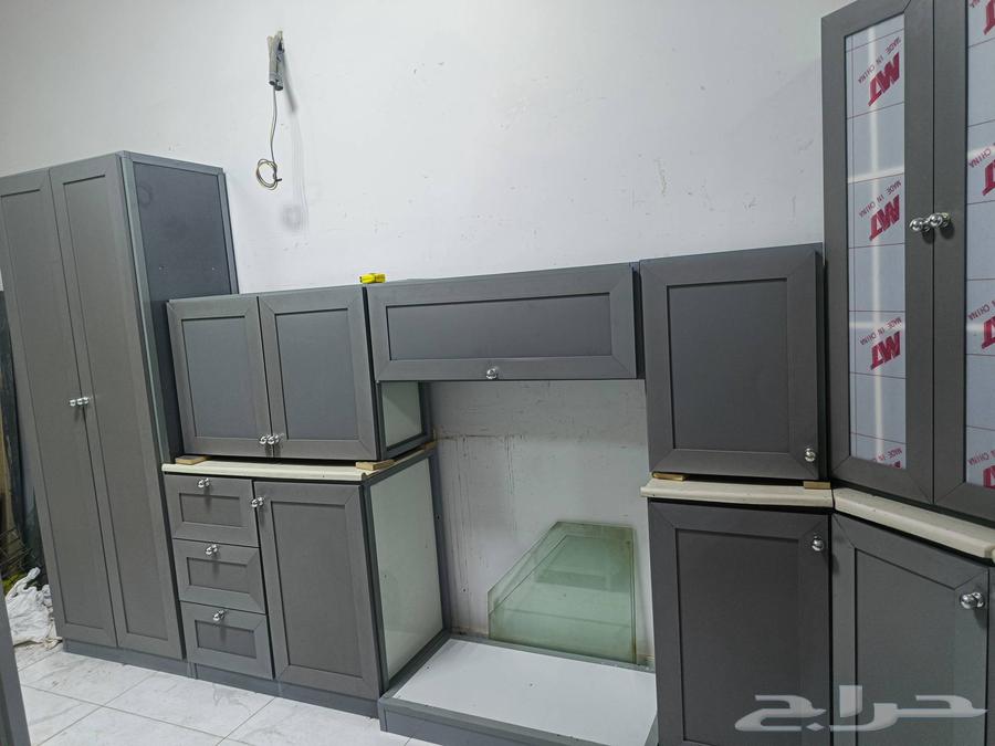 مطبخ مستعمل صاج مجدد 6متر80سنتي عرض 50 رخام صناعي درجة ثاني64575904784002111