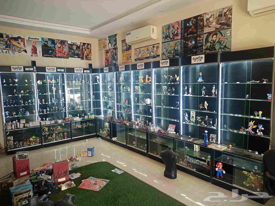 دواليب عرض زجاج وخشب اسود وكاونتر عرض للمحلات64574734050433110