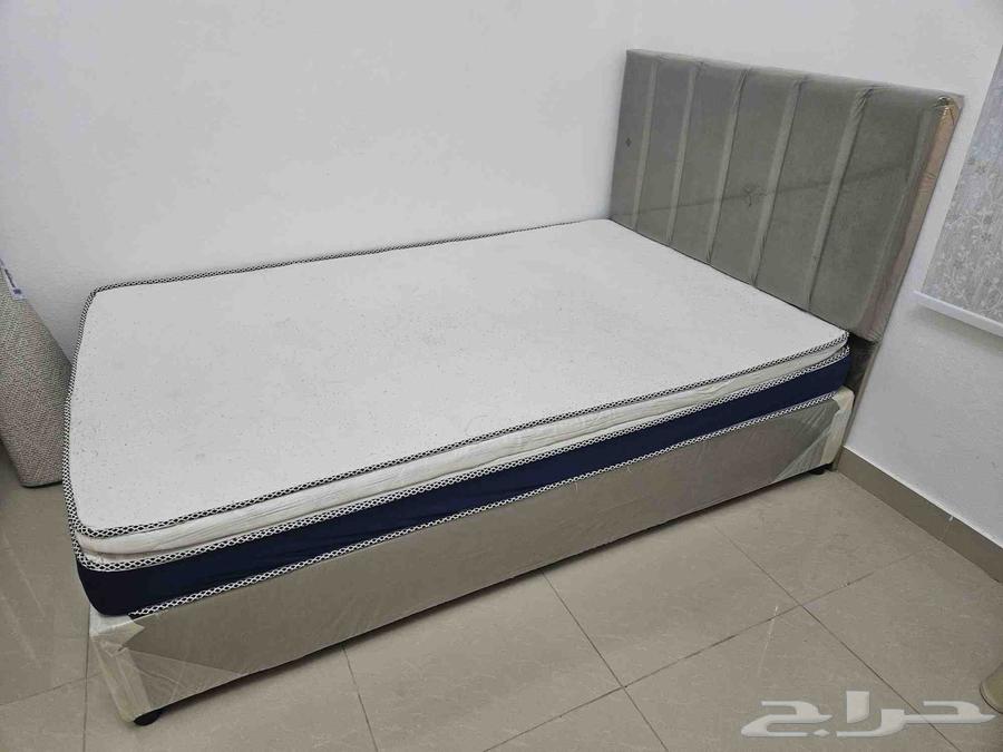 Two beds for sale, size 120 (single and a half), including mattresses, 500 SAR64523696811394112