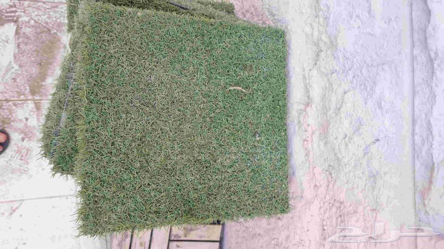 بلاط اخضر و خشبي صناعي للحدائق64576058228739111