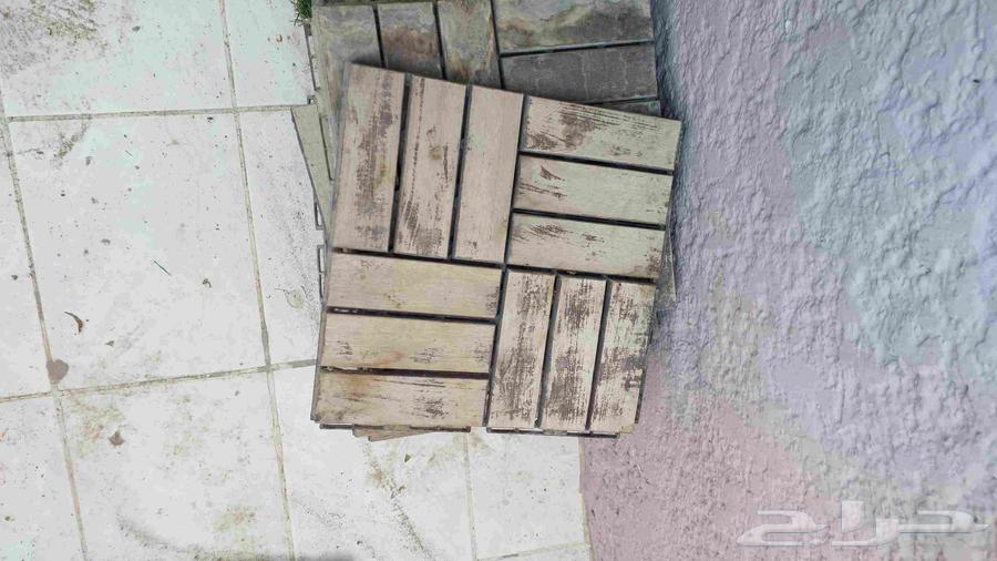 بلاط اخضر و خشبي صناعي للحدائق64576058228739110