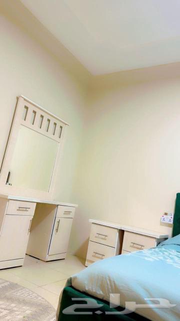 Double bed from Home Box, mattress made in Oman, national headboard, two side tables64575489664897114