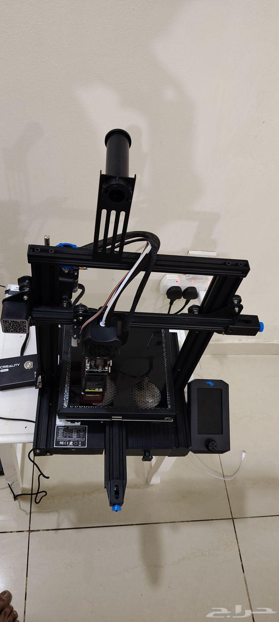 طابعة ثلاثية الأبعاد Creality Ender-3 V2 مع وحدة نقش بالليزر64578563768451114