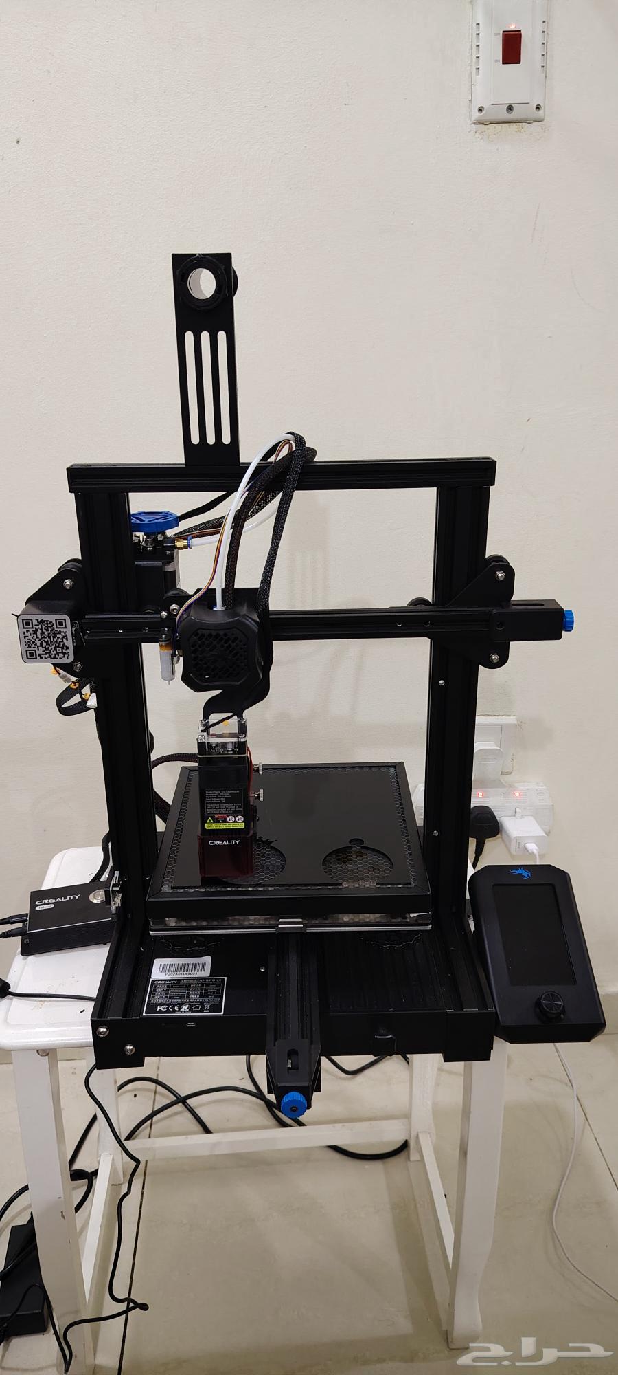 طابعة ثلاثية الأبعاد Creality Ender-3 V2 مع وحدة نقش بالليزر64578563768451111