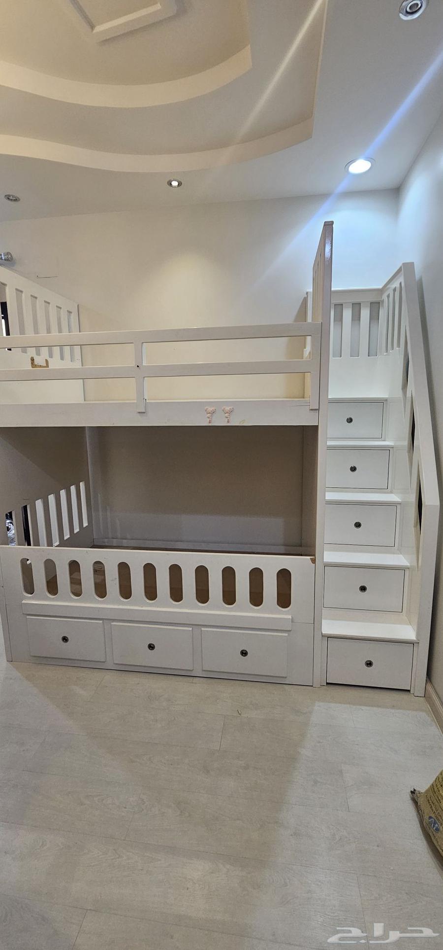 سرير نوم أطفال كبار دورين مع ادراج64579019322883110