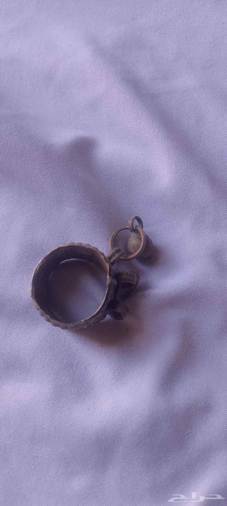 حجل أبو ثومة فضة بدوي قديم أنتيك ثقيل جدا حجل فضة أصلي64578964697219112