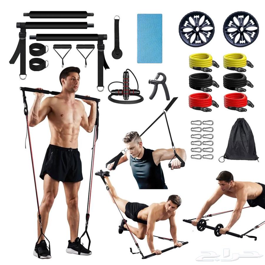 عرض مجموعة اللياقة المنزلية( أدوات بيلاتيس بار كرة اليوغا)64587602601857110