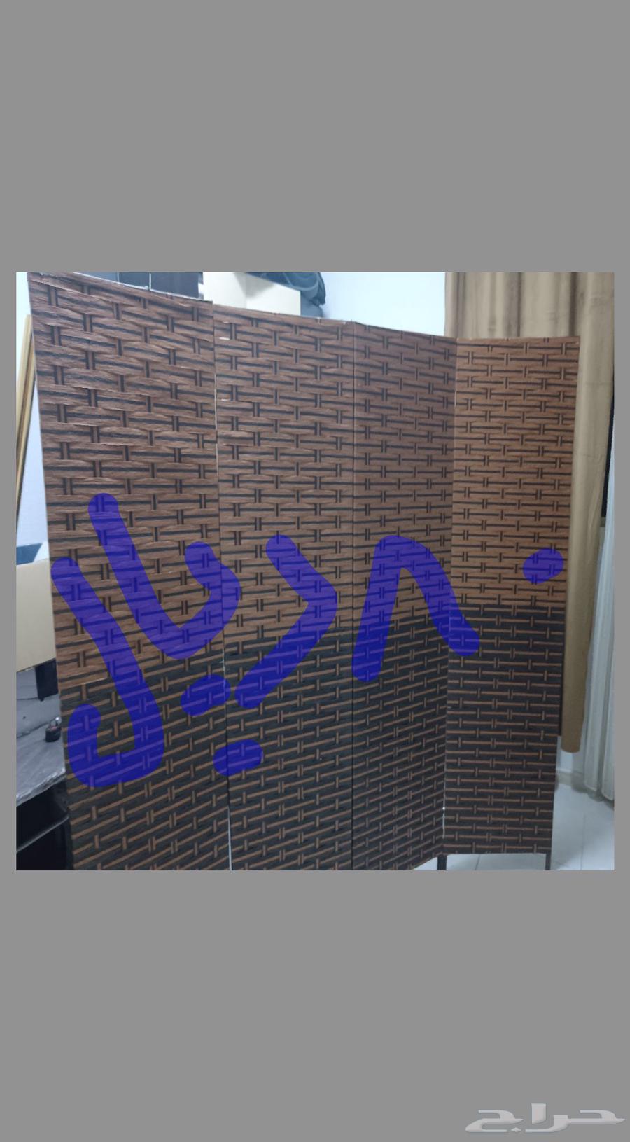 2 double wooden bed used with 4-panel folding door, almost new64584050166787112