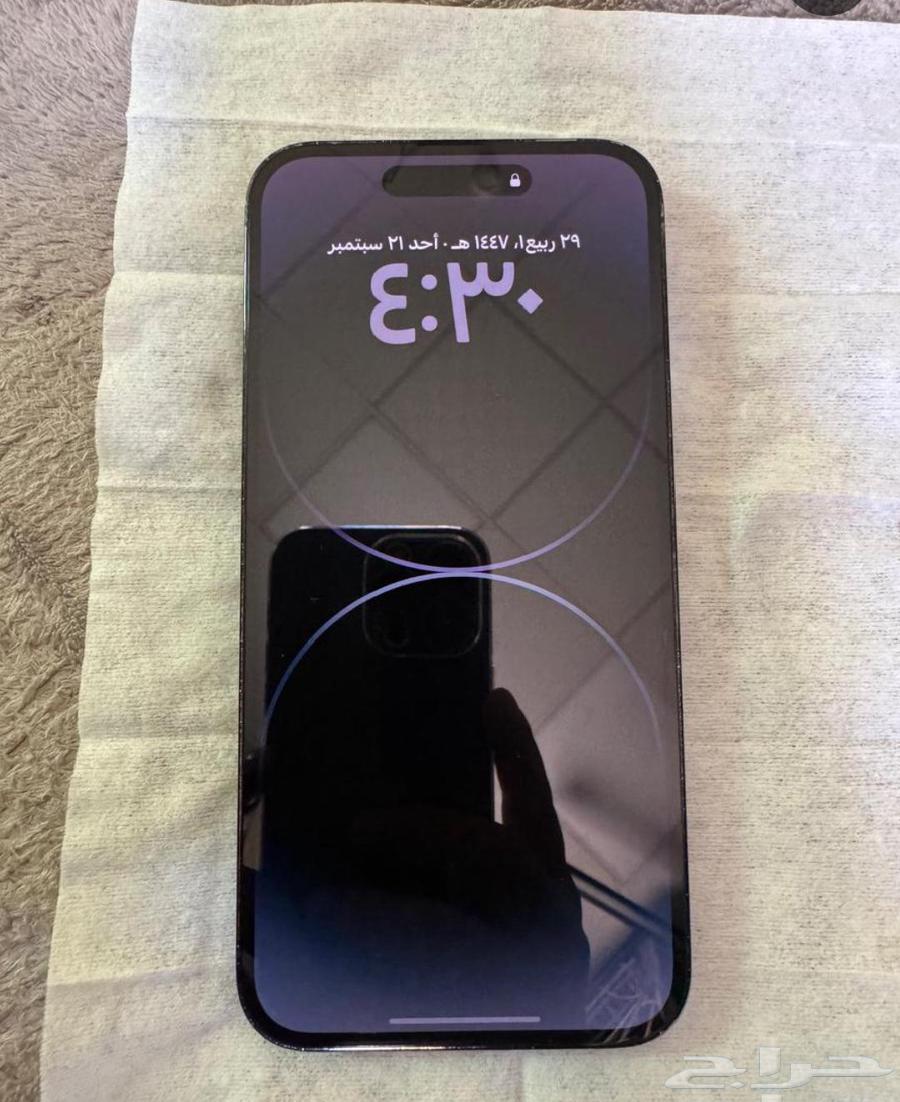 ايفون 14 برو ماكس لون اسود ذاكره 256 .نضيف جدا64582422144898111