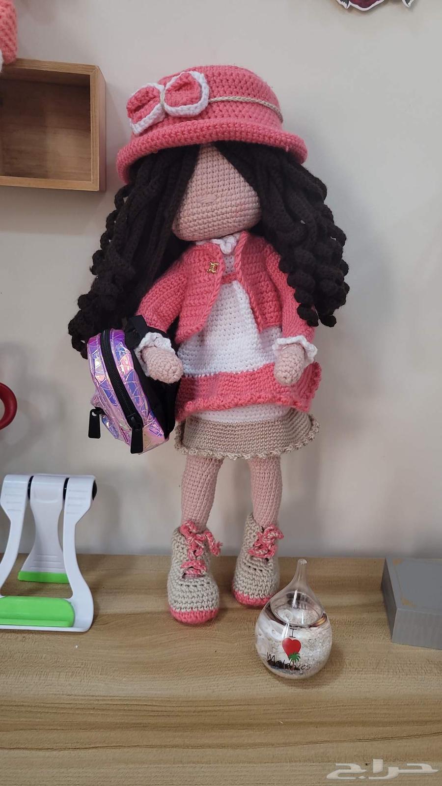 دمية كروشيه بطول 48 سم. مصنوعة من مواد عالية الجودة ومضادة ل64583011812355110