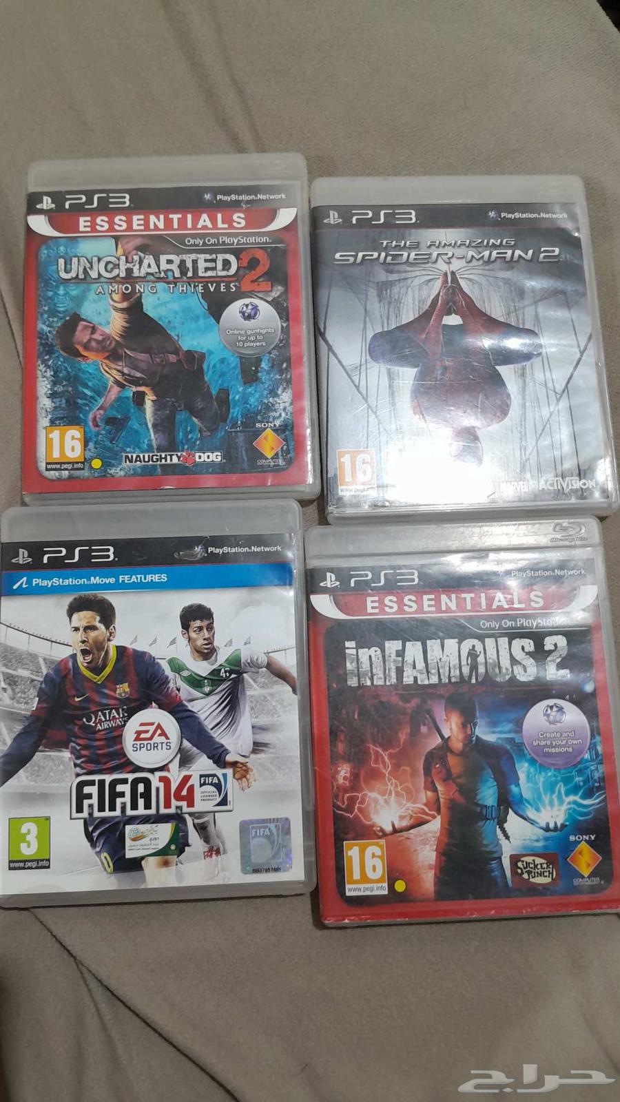 شريط كراش ل سوني 4اشرطة سوني 3 فيفا14 و انشارتد و سبايدر مان64587974944643110