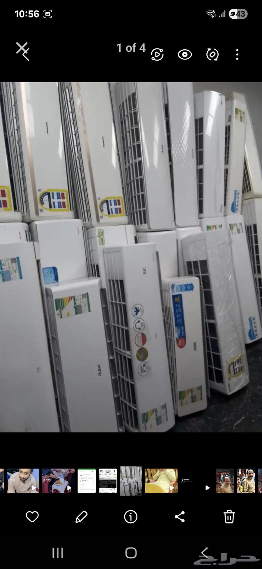 Used clean split window air conditioners, almost new with installation64584785466498110