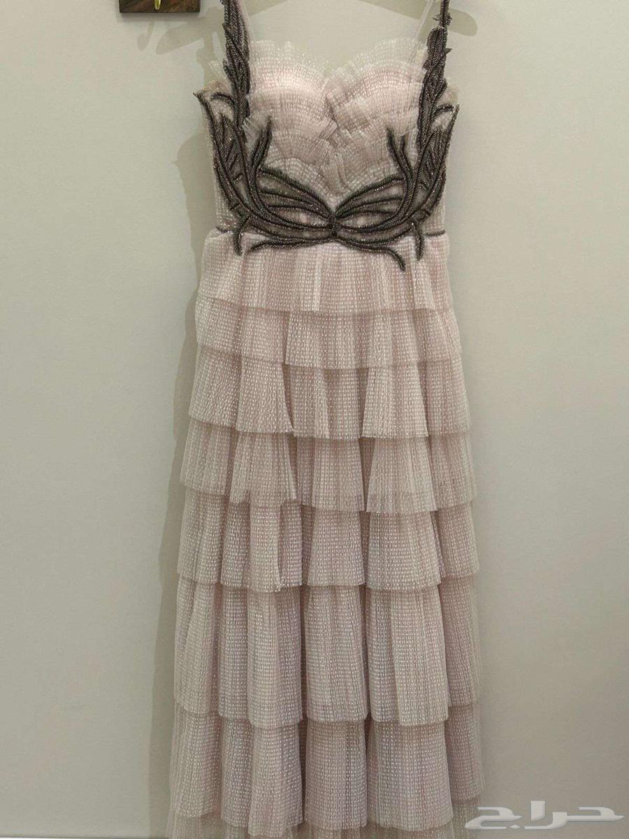 فستان أنيق لسهره لونه وردي فاتح64587379278082111