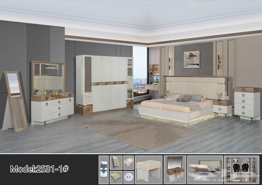 غرفه نوم صيني 8قطع جديد يوجد لدينا مستودع وأشكال كثيره64586489495937110