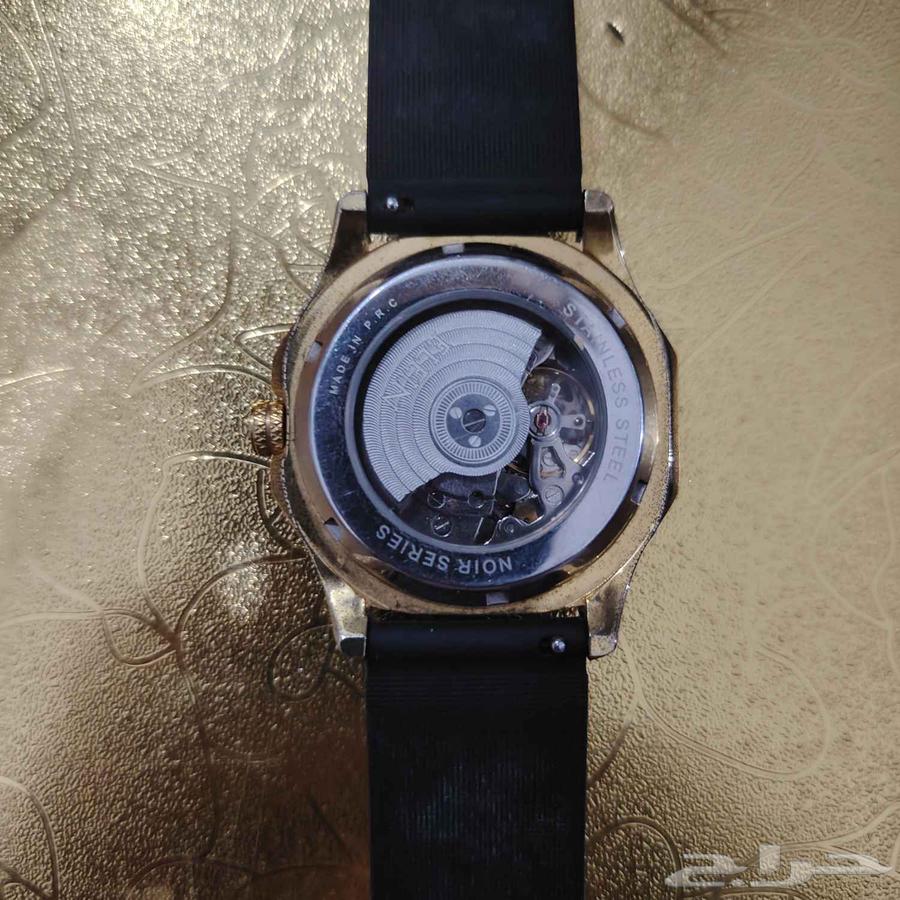 ساعة ايلين اصلية تشتغل بالتعبئة بالون الاصفر والجلد الاسود64582581234433111