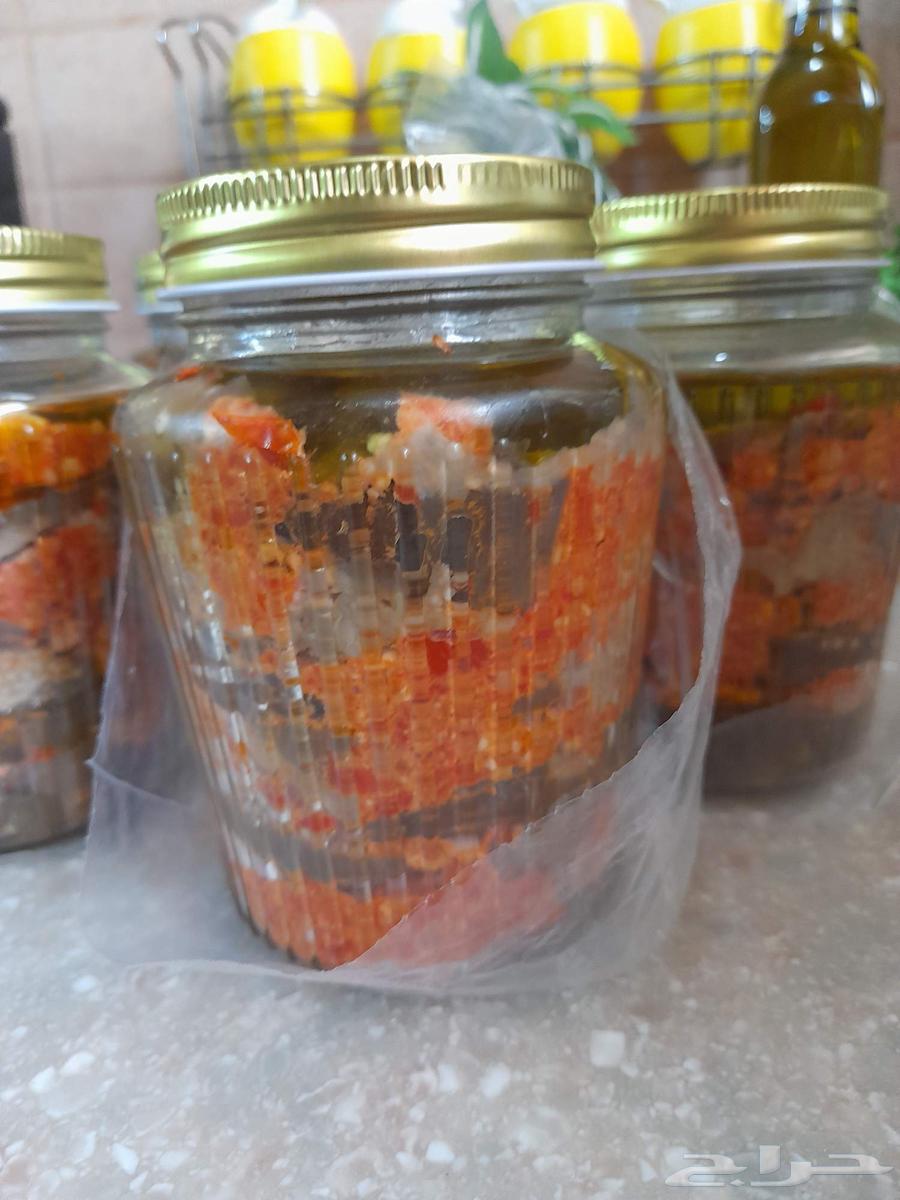 طبخ (مكدوس الباذنجان ) بالزيت الزيتون فقط64581676589315112