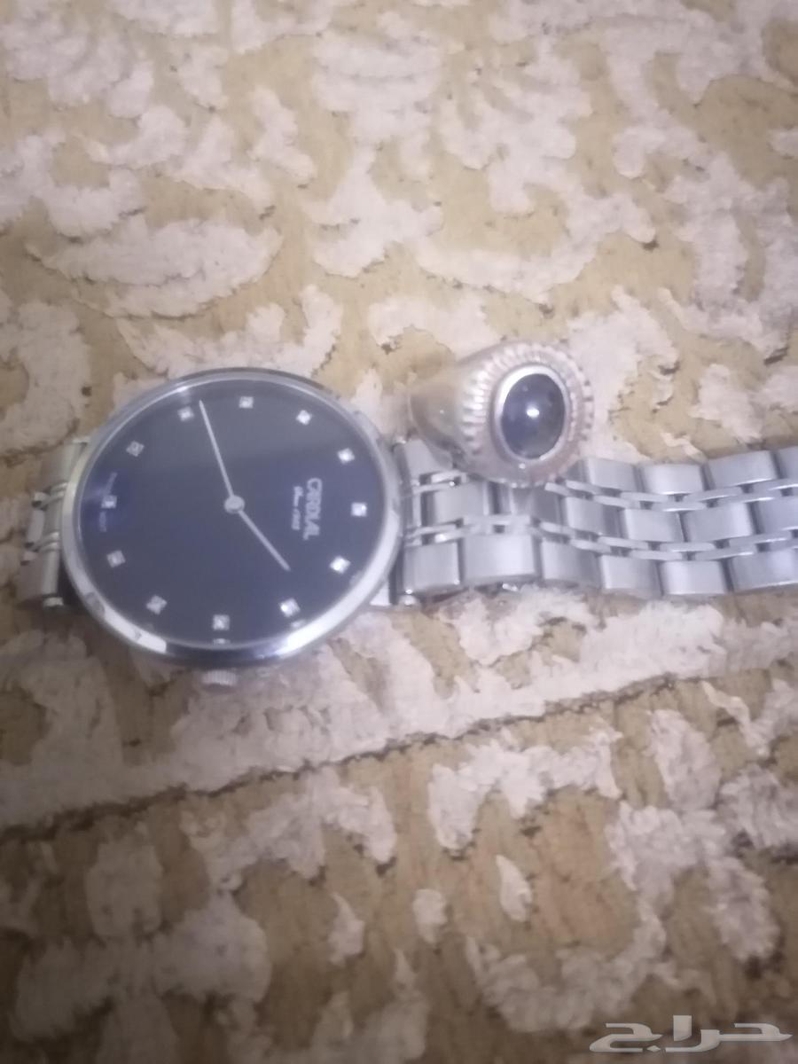 ساعه كارديال وخاتم زفير ازرق اصلي على الفحص64582813062146110