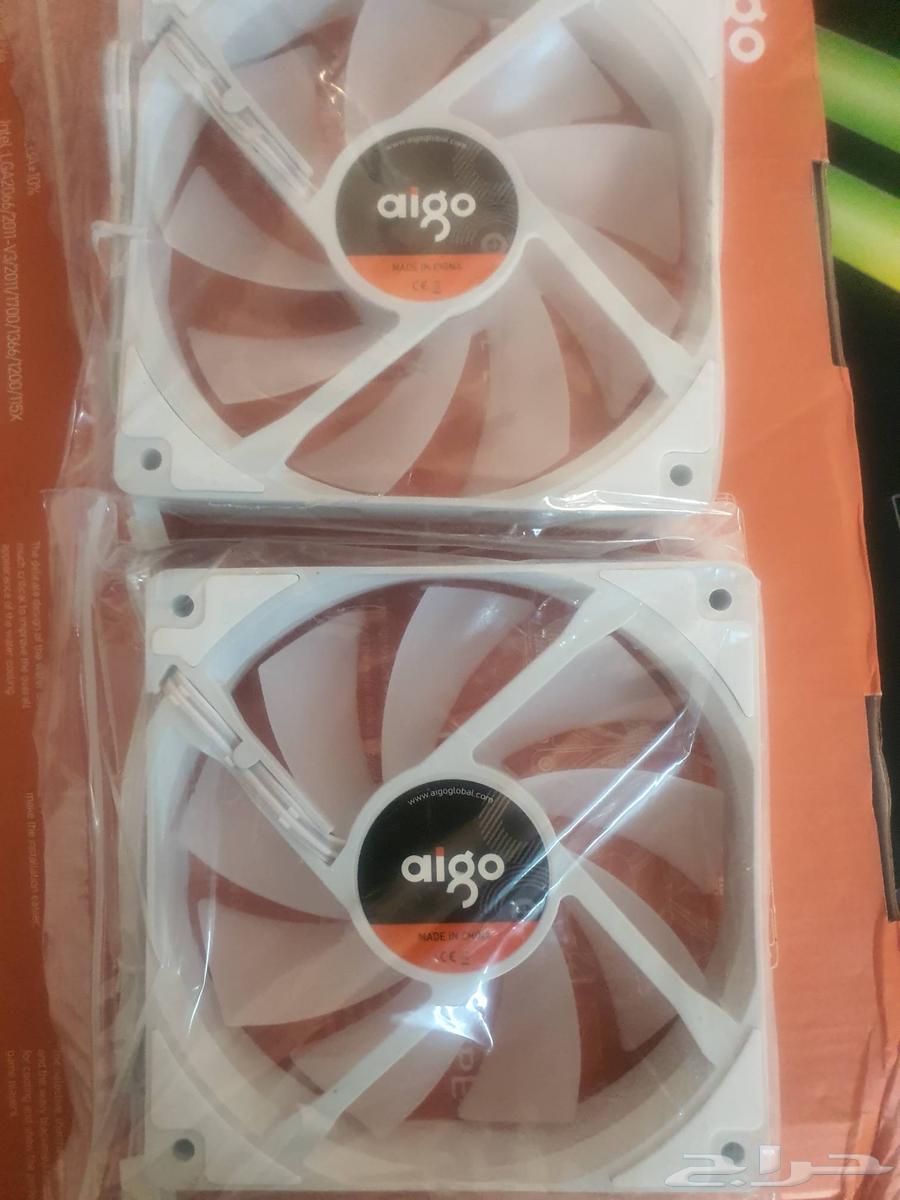مروحتين ايجو aigo جديدة بتغلفها rgb ب 25ريال64580758557186111