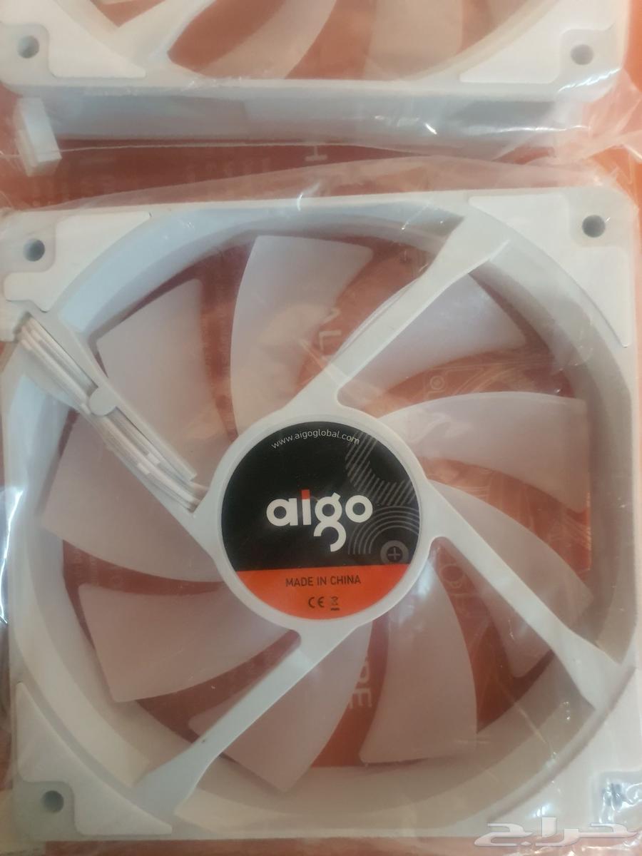 مروحتين ايجو aigo جديدة بتغلفها rgb ب 25ريال64580758557186110