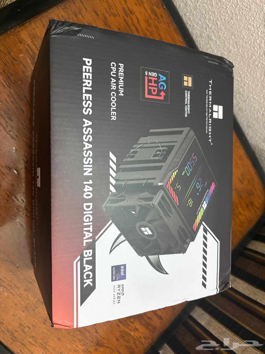 كرت شاشة 9070xt ومعالج ryzen 7 7800x3d ومبرد هوائي وتخزين64583753462273111