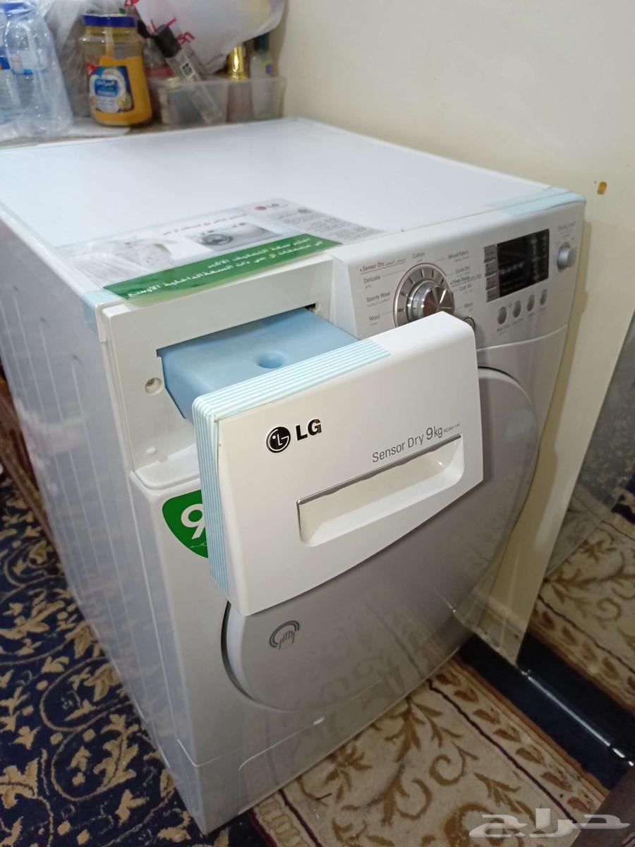 مجفف ملابس LG سعة 9 كيلو شبه جديده64583653979779113