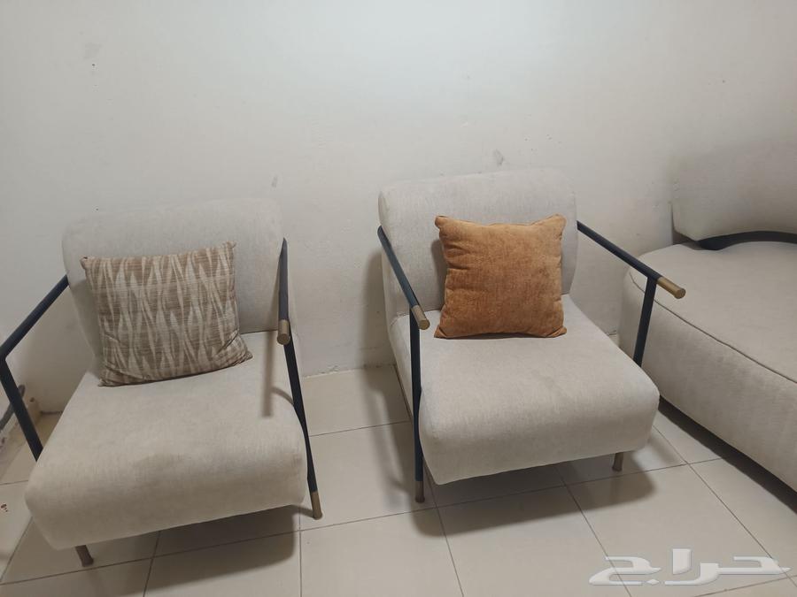 A sofa and a chair that are only two days old64580088817027111