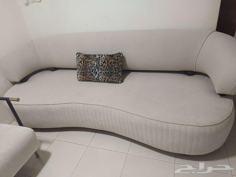 A sofa and a chair that are only two days old64580088817027110