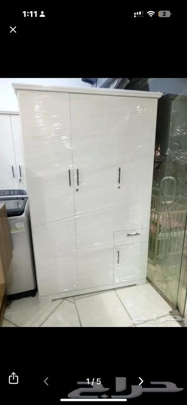 دولاب جديد فخم خشب قوي يتسع جميع الملابس ابيض64587120338433110