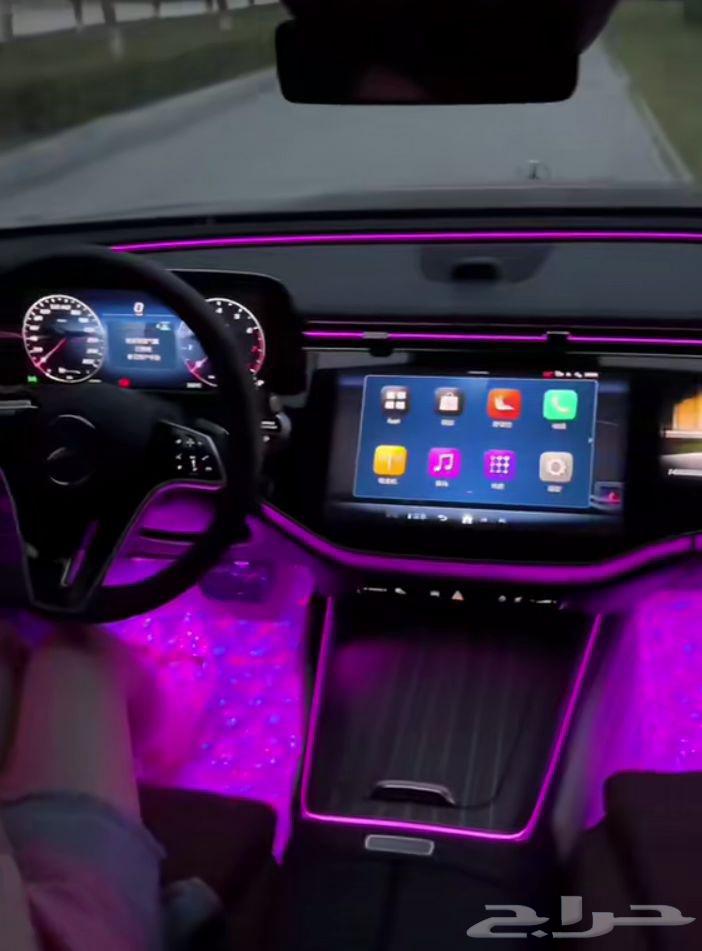 لد LED اناره داخلي لسيارة 64لون تحكم بالجوال64581746050049110