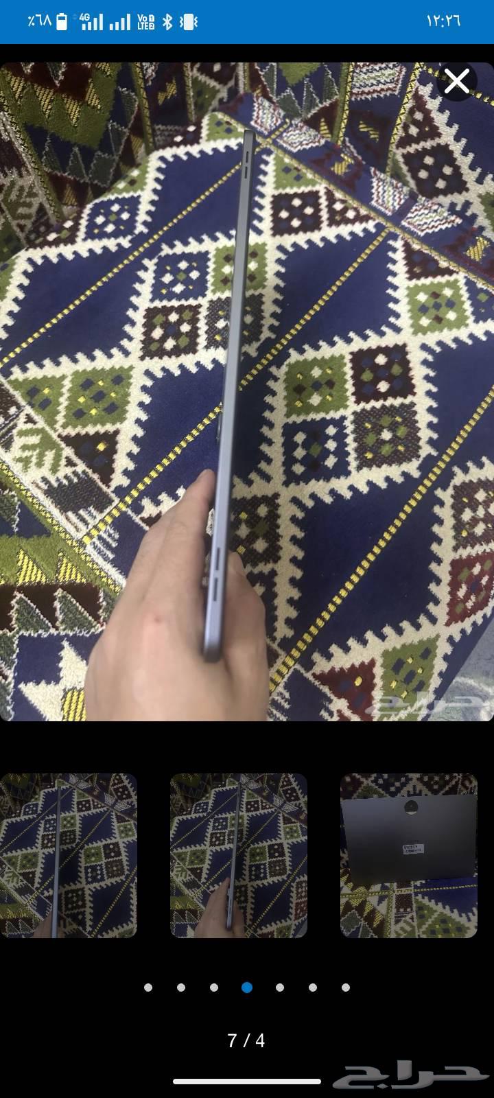 تابلت هونور مساحه 256 رام 16جيجا استعمال شهرين بحالة الجديد64583372249219111