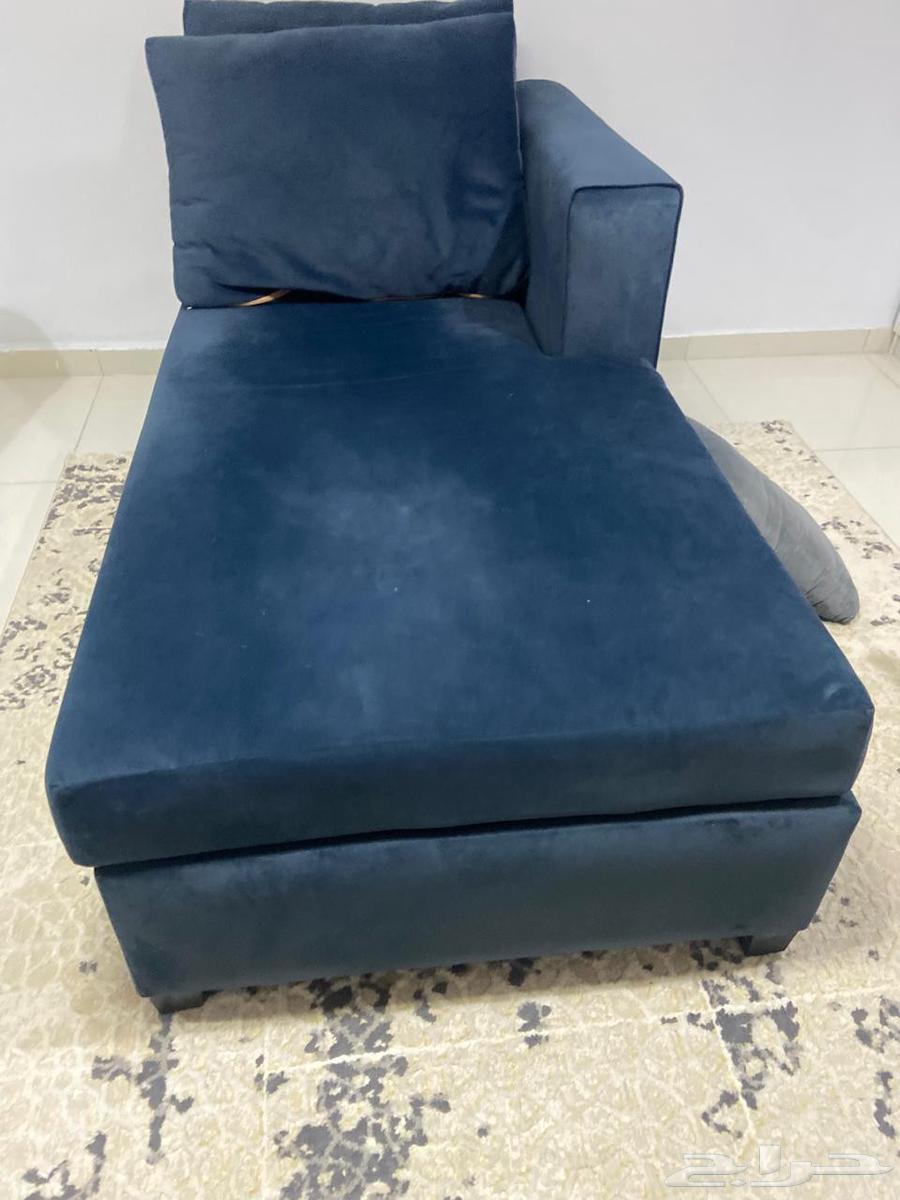 Dark blue sofa, excellent length, used with care, reason for sale: no longer needed64580006373507110