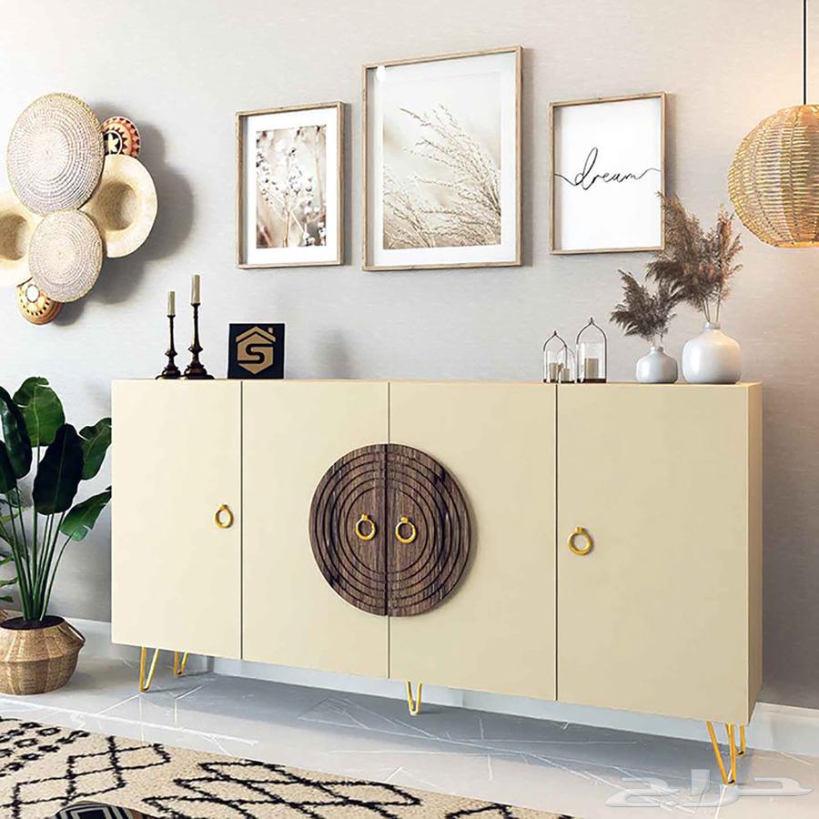 Beige and Brown Entryway and Buffet Console64591779913217111