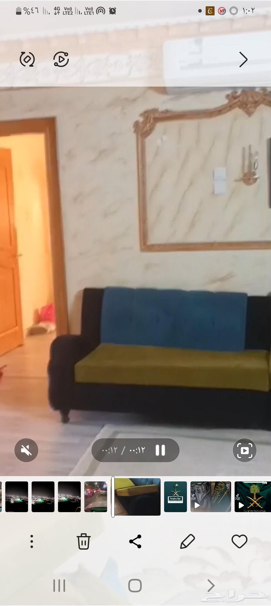 كنب مستعمل للبيع نظيف جدا على السوم64591322752771112