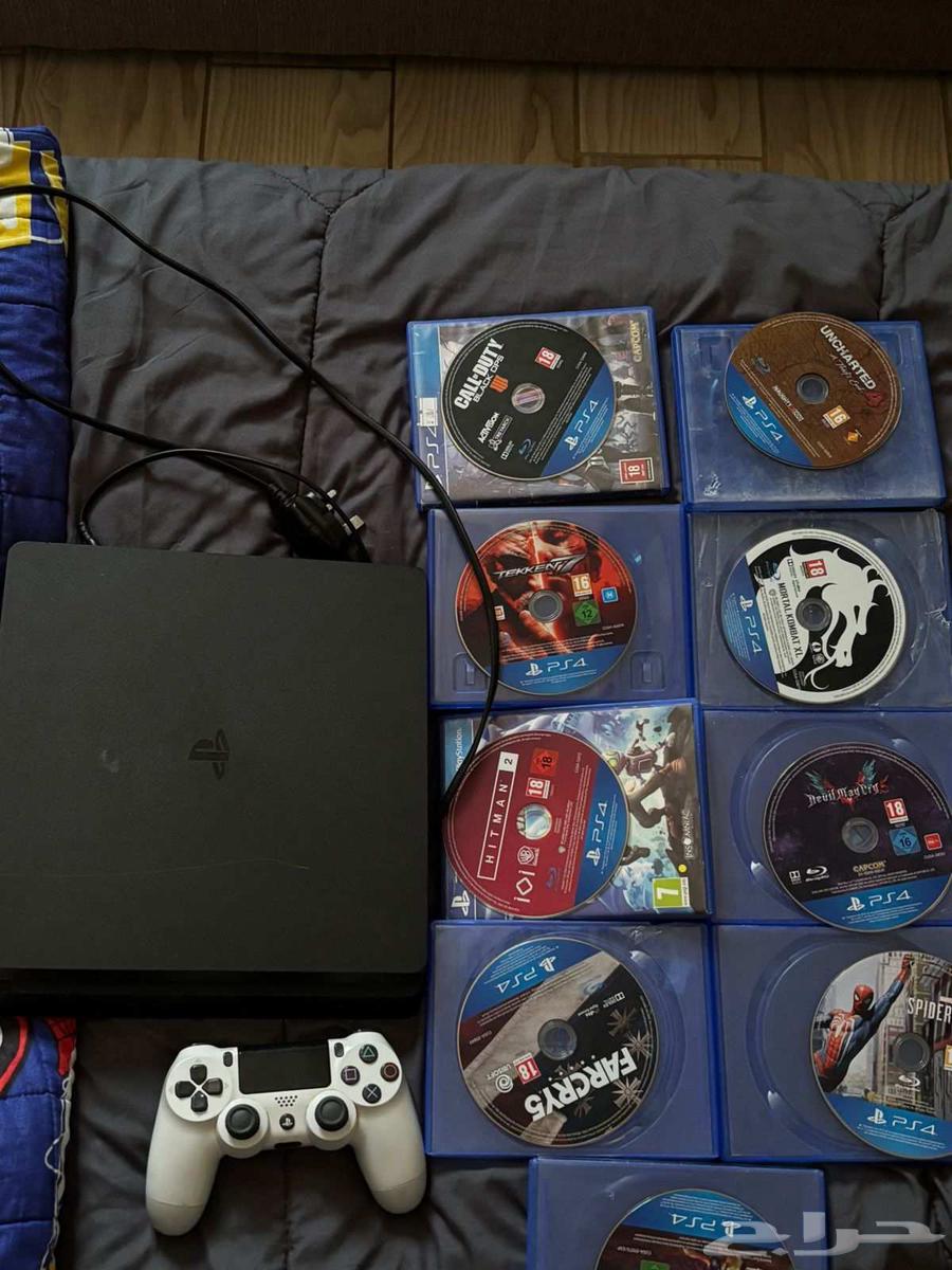 سوني 4 للبيع مع يد سوني والسيديات64592456703875112