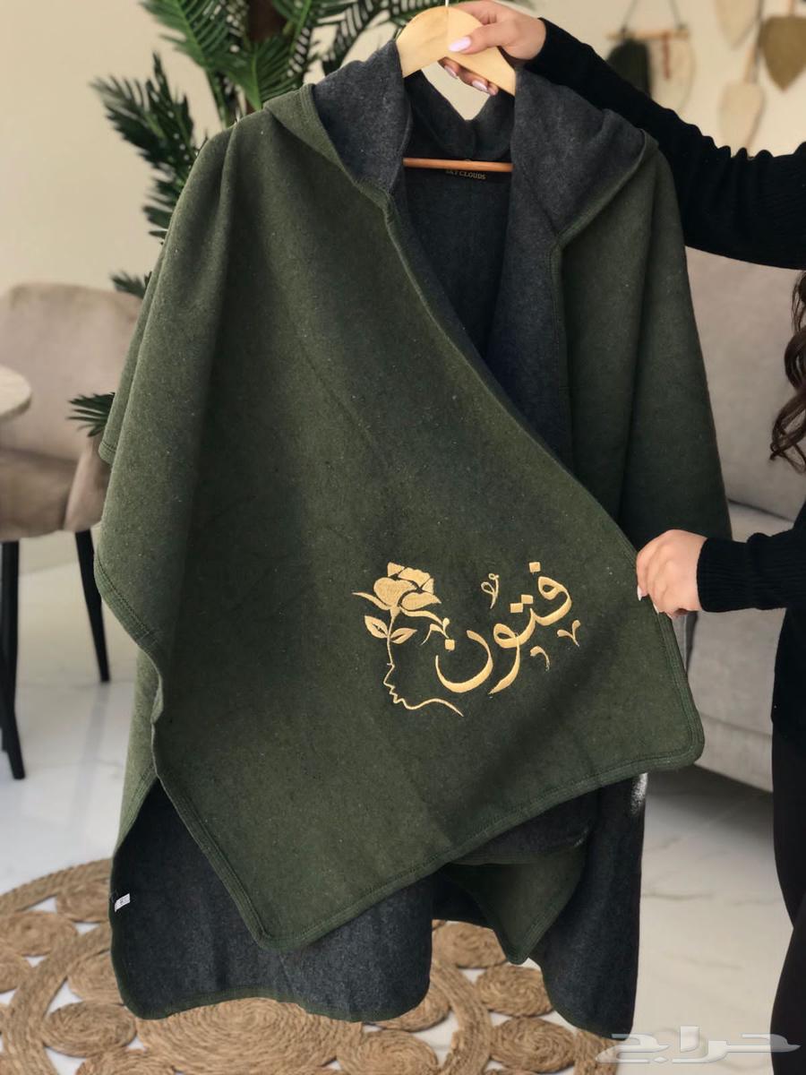 شال شتوي فاخر بفرو ناعم   تطريز اسم حسب الطلب   عرض خاص64595672659331112