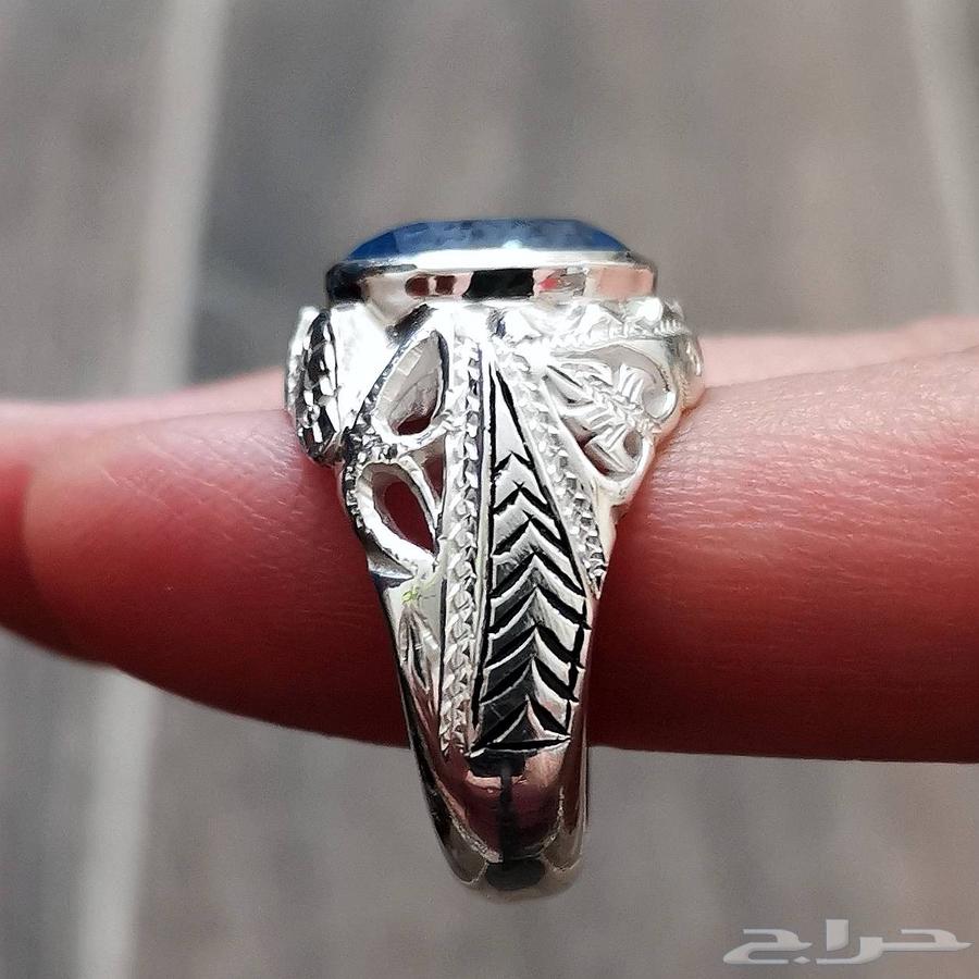 خاتم فضة توباز برازيلي64588470087299111