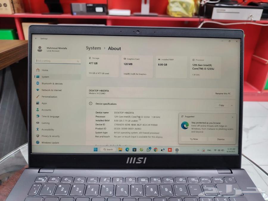 لاب توب Msi64590557863425114