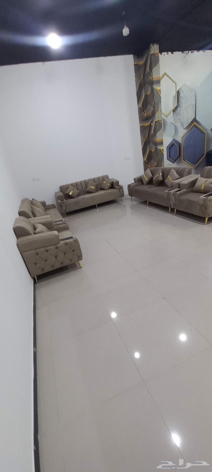 كنب جديد جاهز تتوفر جميع الألوان ب1500 شامل التوصيل داخل الر64589055046017110