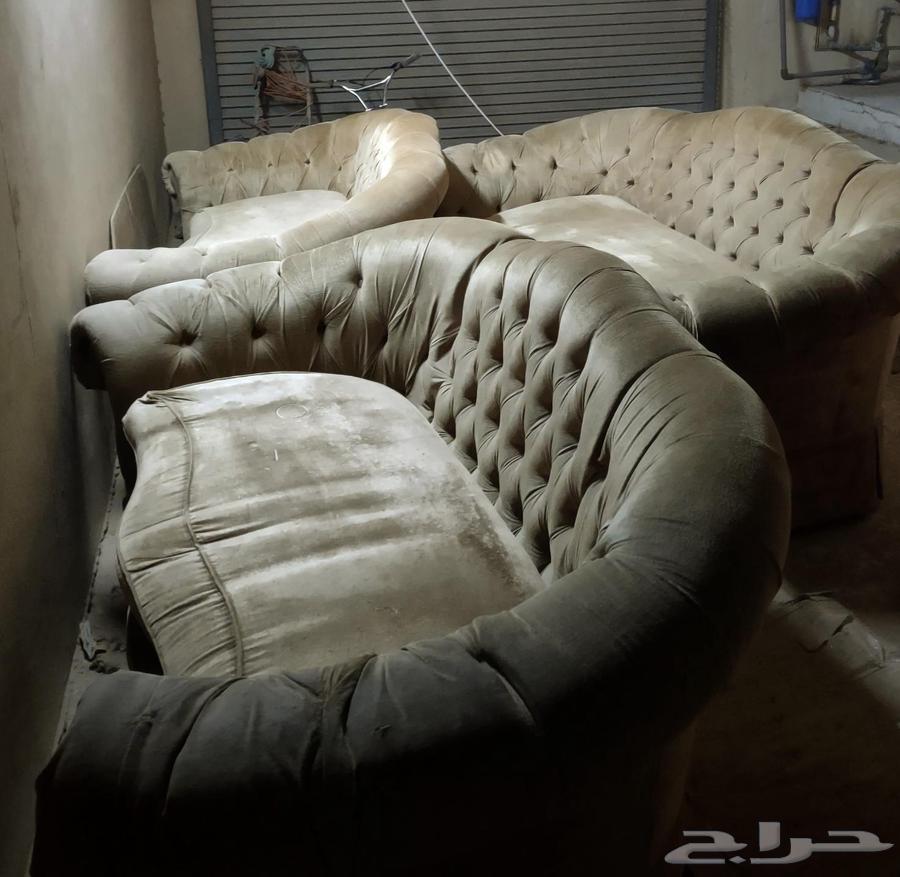 Three sofas including cushions and their covers. Price 100 SAR64593876047618110