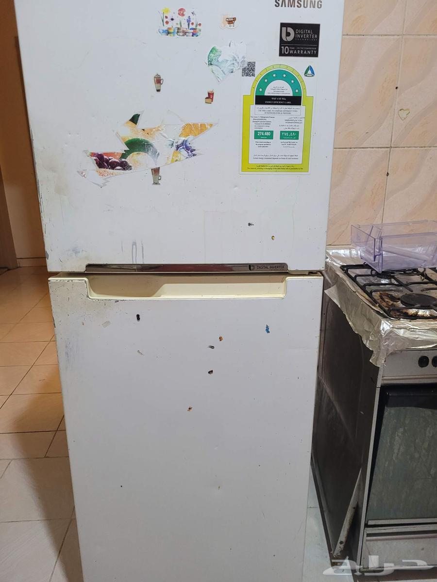 تلاجة سامسونج 9قدم بحالة جيدة تبريد جيد للبيع المستعجل64589055062787114