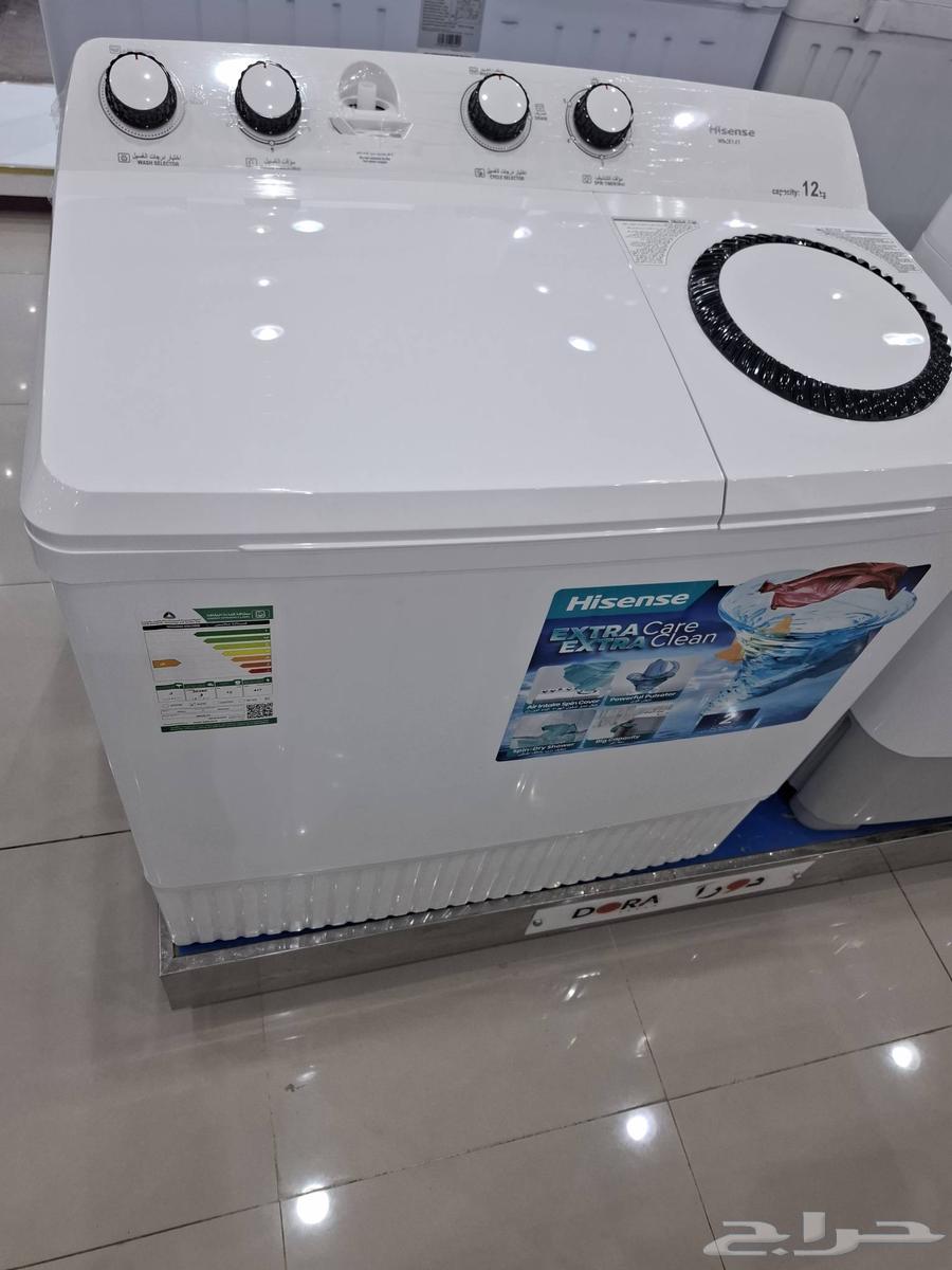 غسالات هايسنس 12 كيلو حوضين64593472652930110
