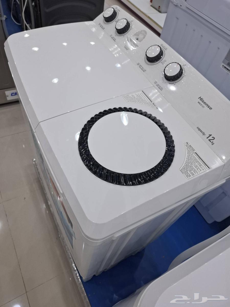 غسالات هايسنس 12 كيلو حوضين64593472652930114