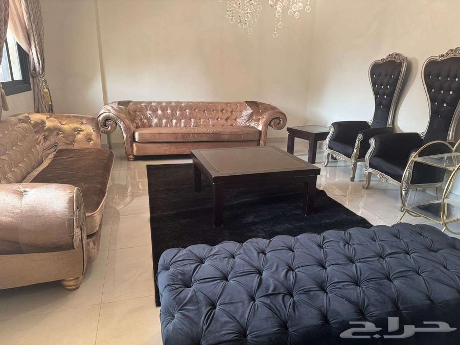طقم كنب هوم سنتر مع اثنين كرسي ملكي بسعر مغري64591080971523113