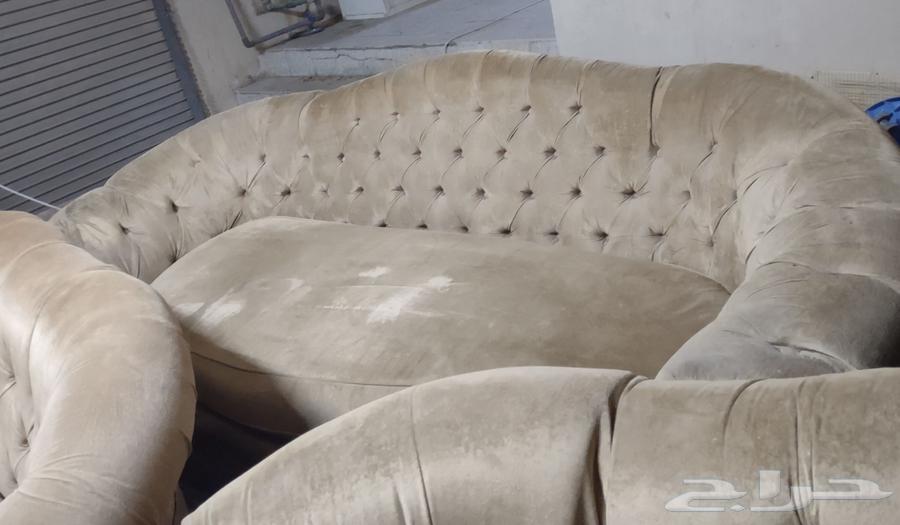 Three sofas including cushions and their covers. Price 100 SAR64593876047618111