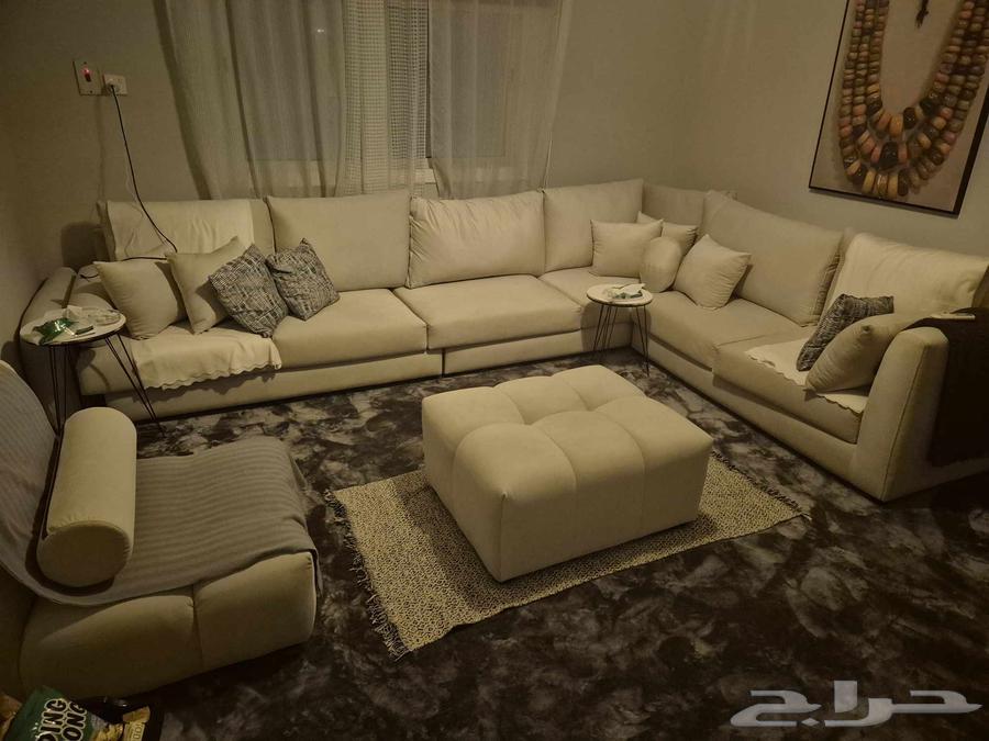 طقم كنب مجلس مودرن مع ملحقاته64593632394115110